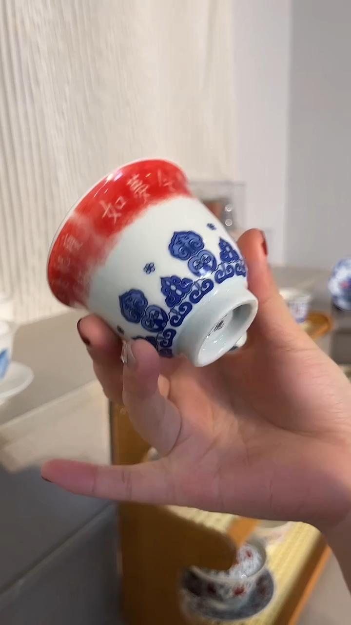 景德镇高温瓷如梦令反口杯
