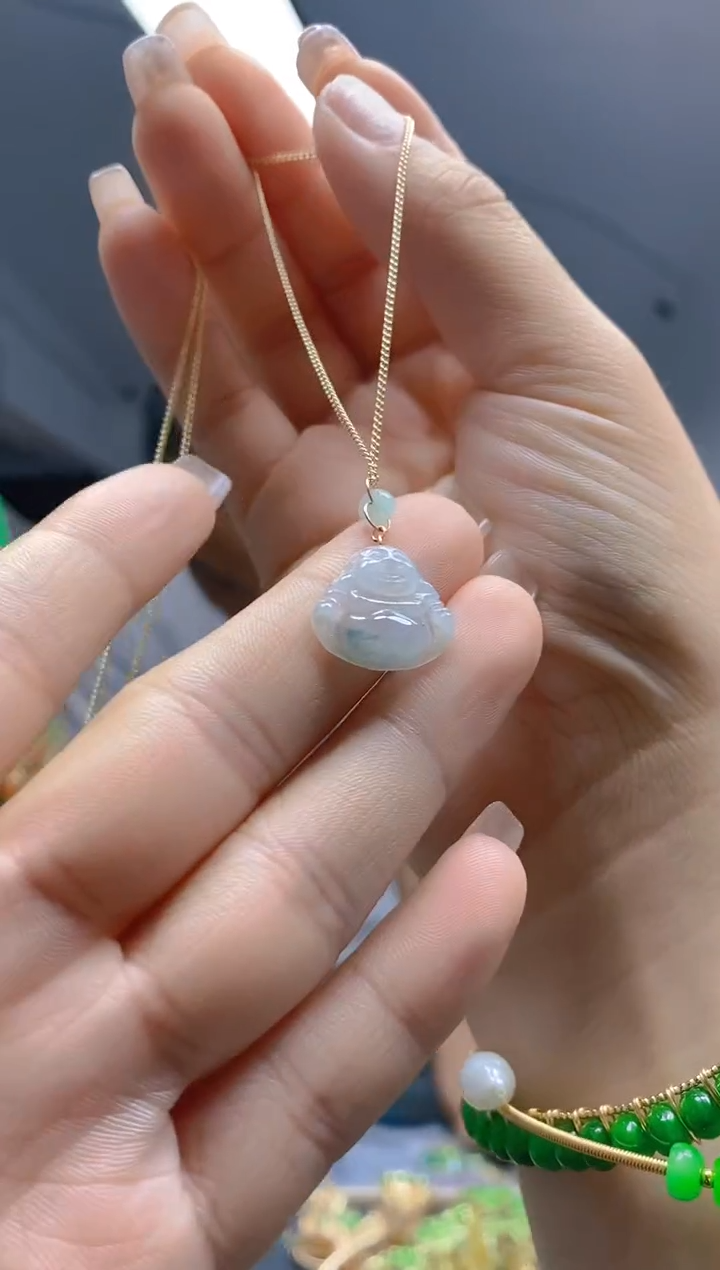 【闪购商品】翡翠耳饰合金340翡翠锁骨链