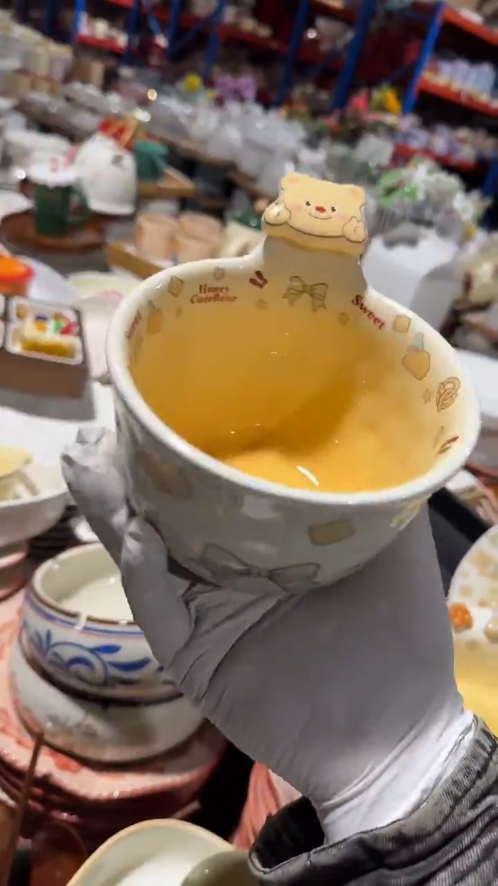 陶瓷小熊杯子微瑕 凑满20元包邮