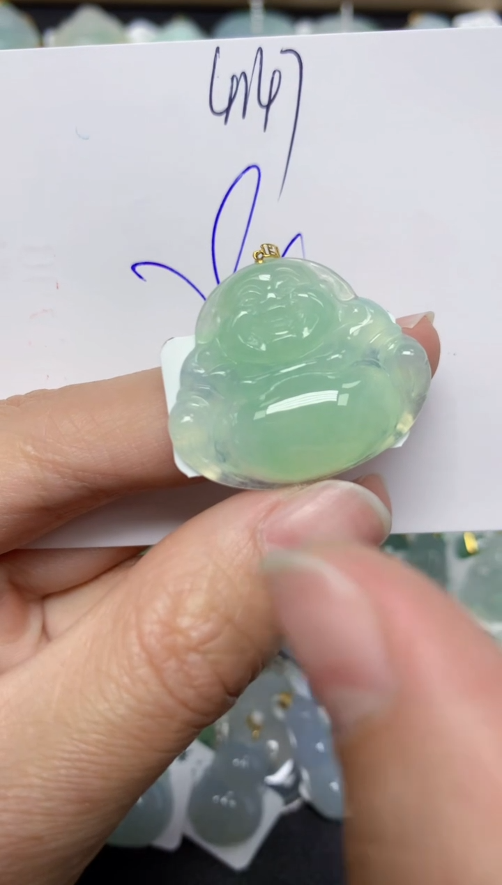 【闪购商品】翡翠颈饰18K金镶嵌 天然翡翠A货