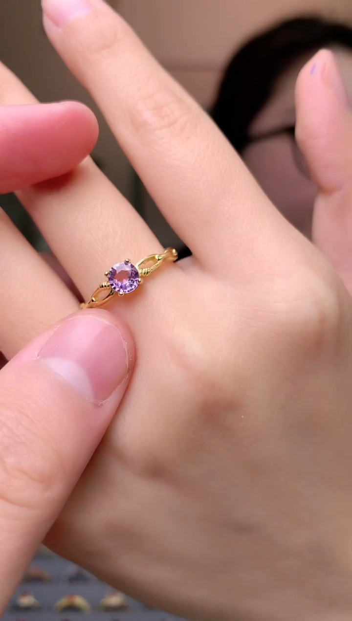 【闪购商品】蓝宝石戒指银S925镶嵌戒指