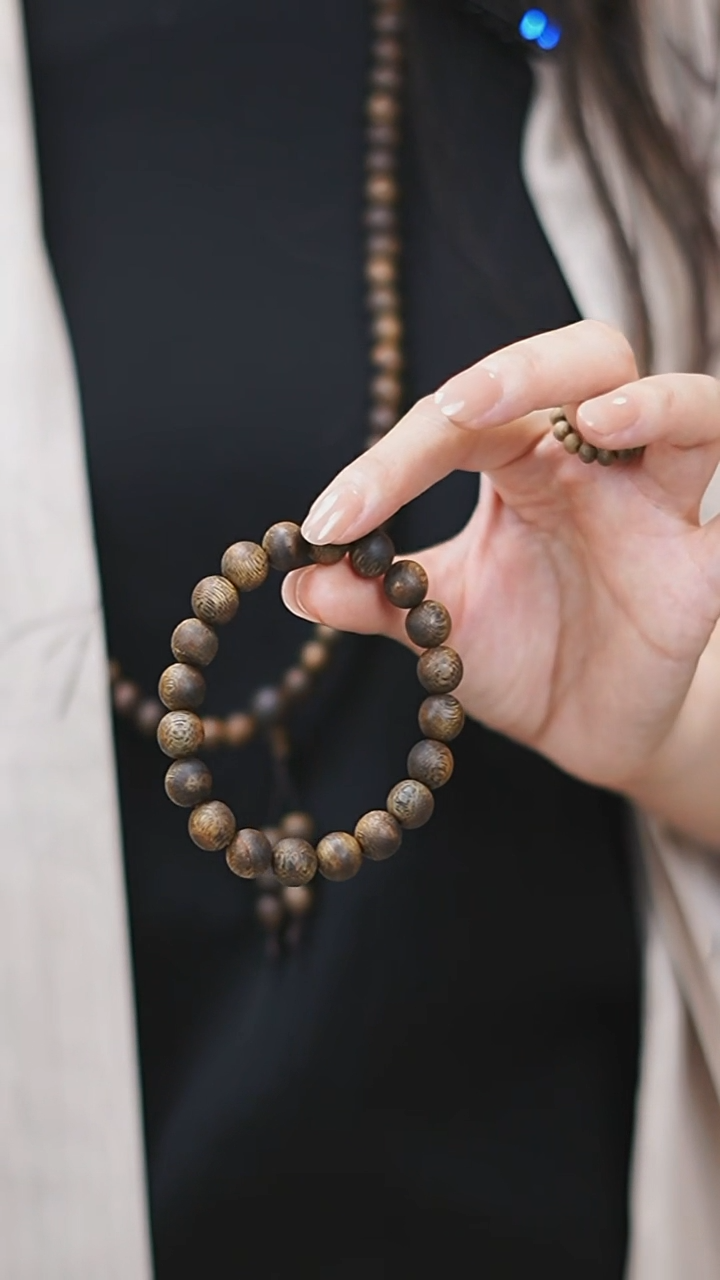 手串沉香10mm张勺子圆珠单圈10g+多样性发一