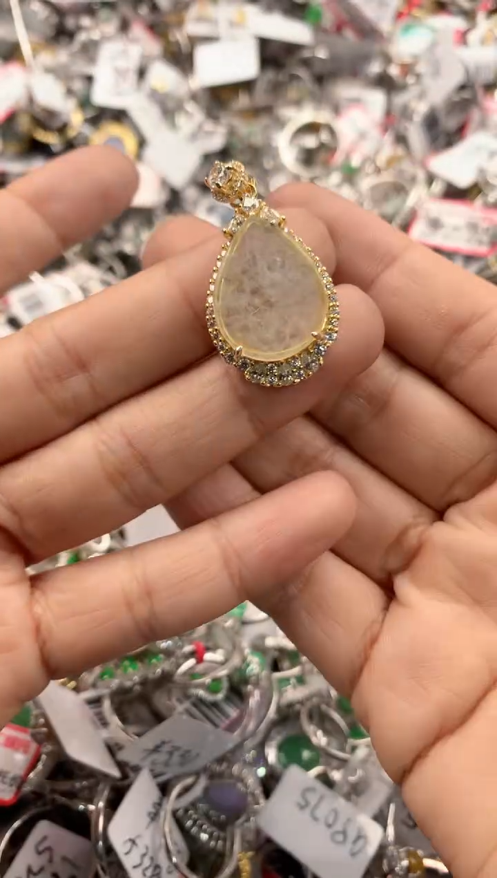 银S925镶嵌戒指翡翠11          8