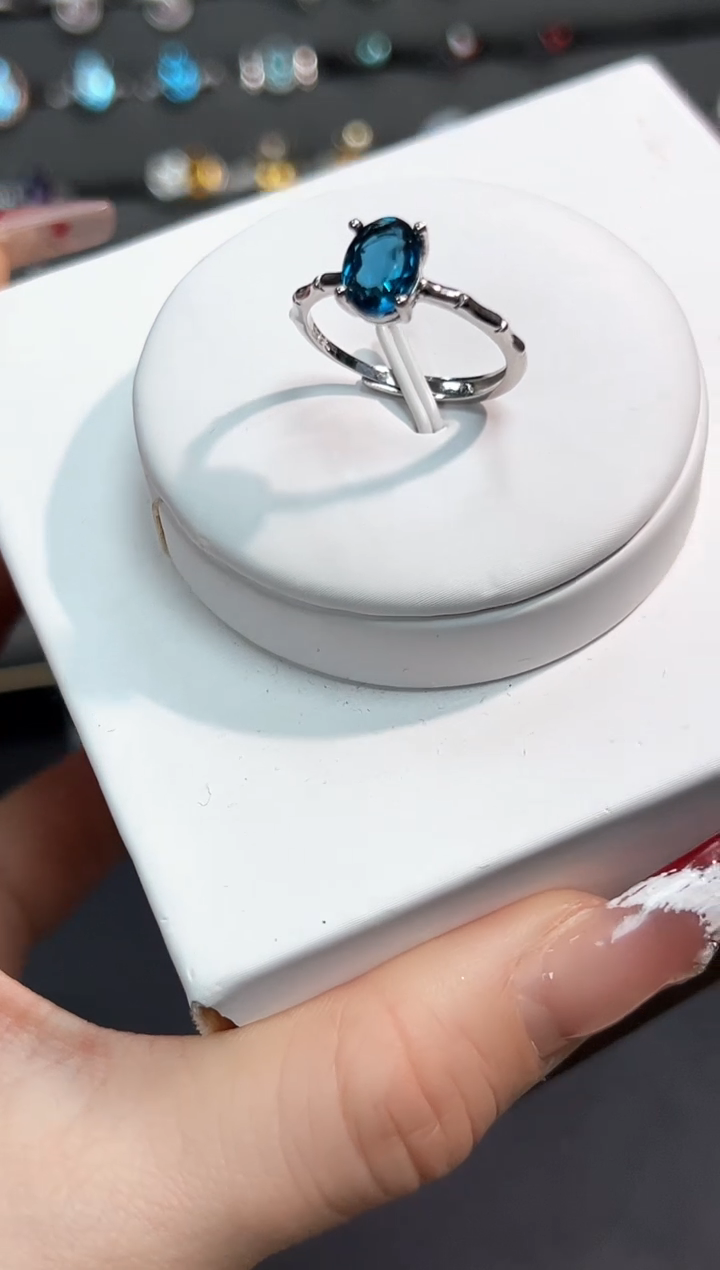 【闪购商品】托帕石戒指银S925镶嵌17B多样性发其一/1个