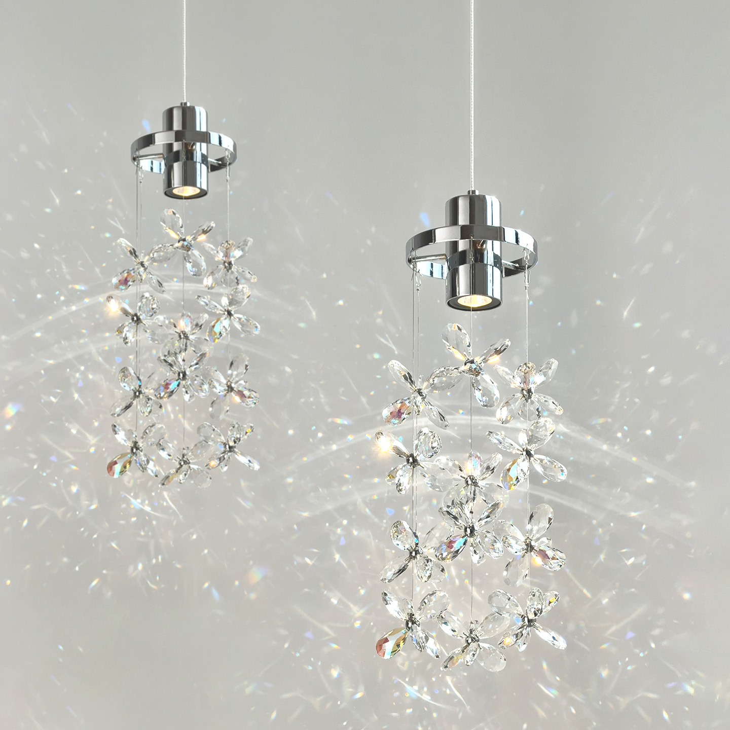 法式现代简约卧室吊灯轻奢风餐厅水晶灯现代轻奢主卧室灯水晶花灯