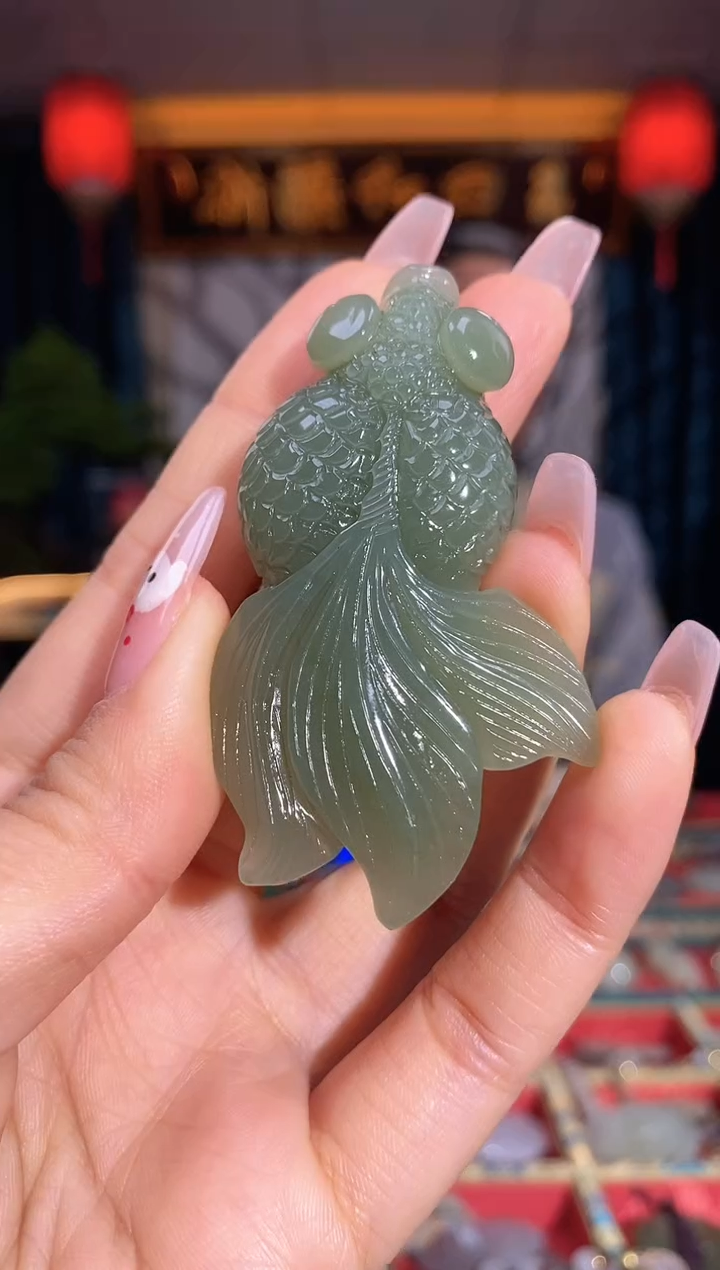 【闪购商品】和田玉颈饰未镶嵌锦鲤