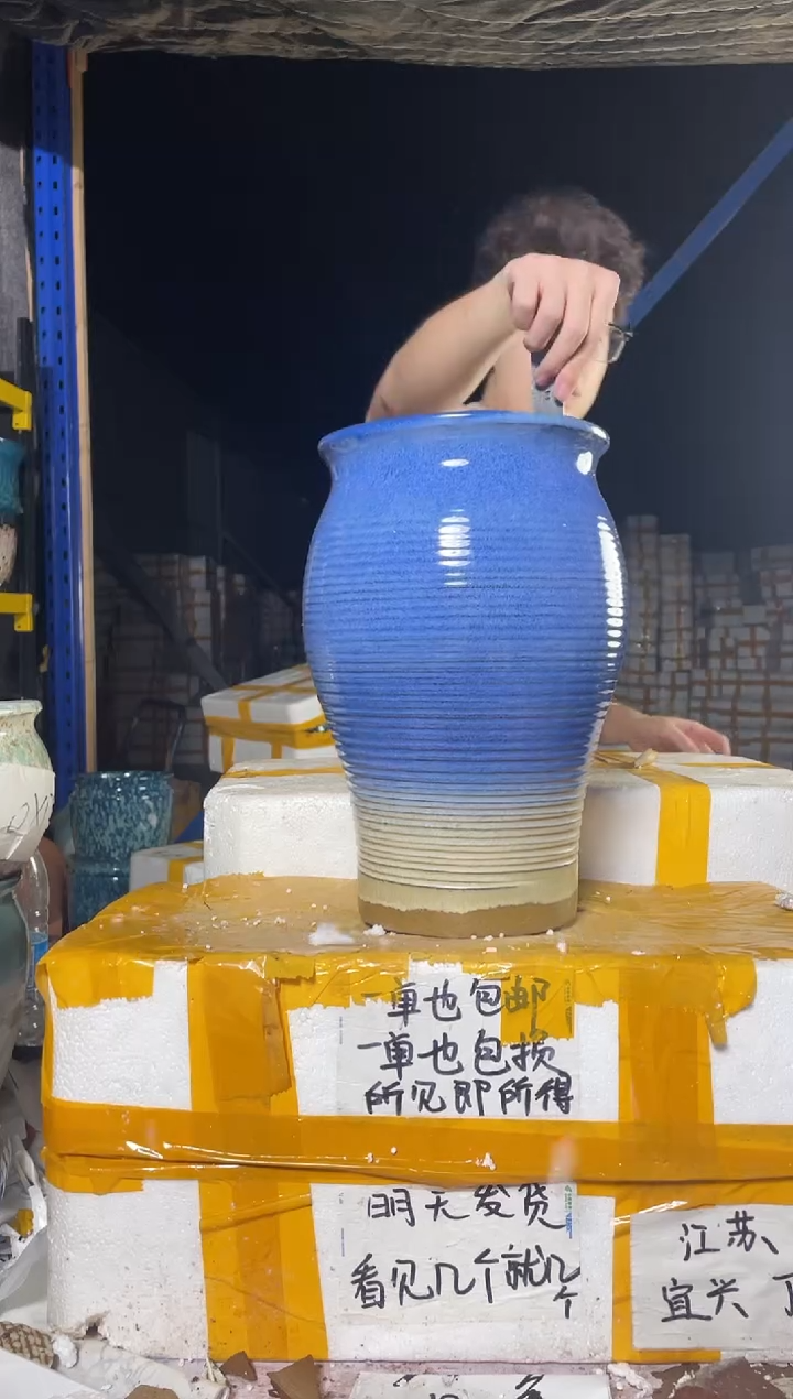 紫砂花盆紫砂花盆宜兴紫砂粗陶19*31