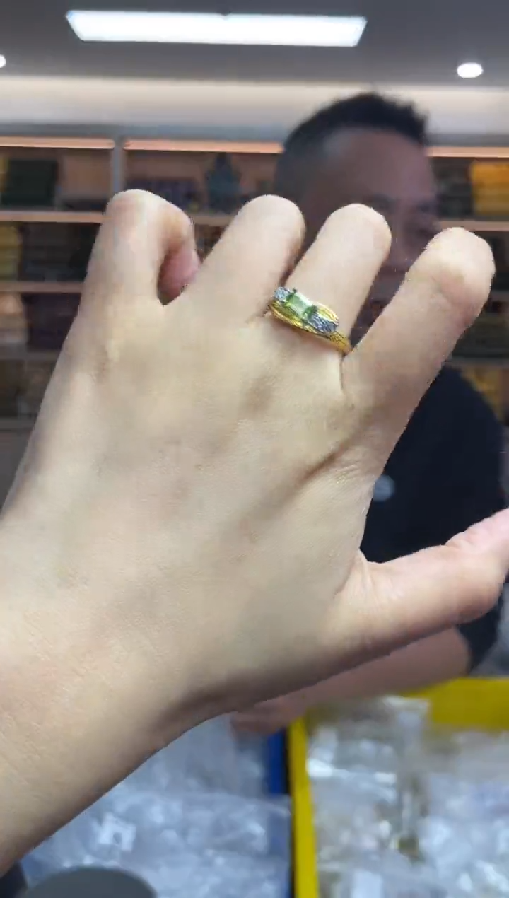 【闪购商品】橄榄石·银S925镶嵌多样性发一件