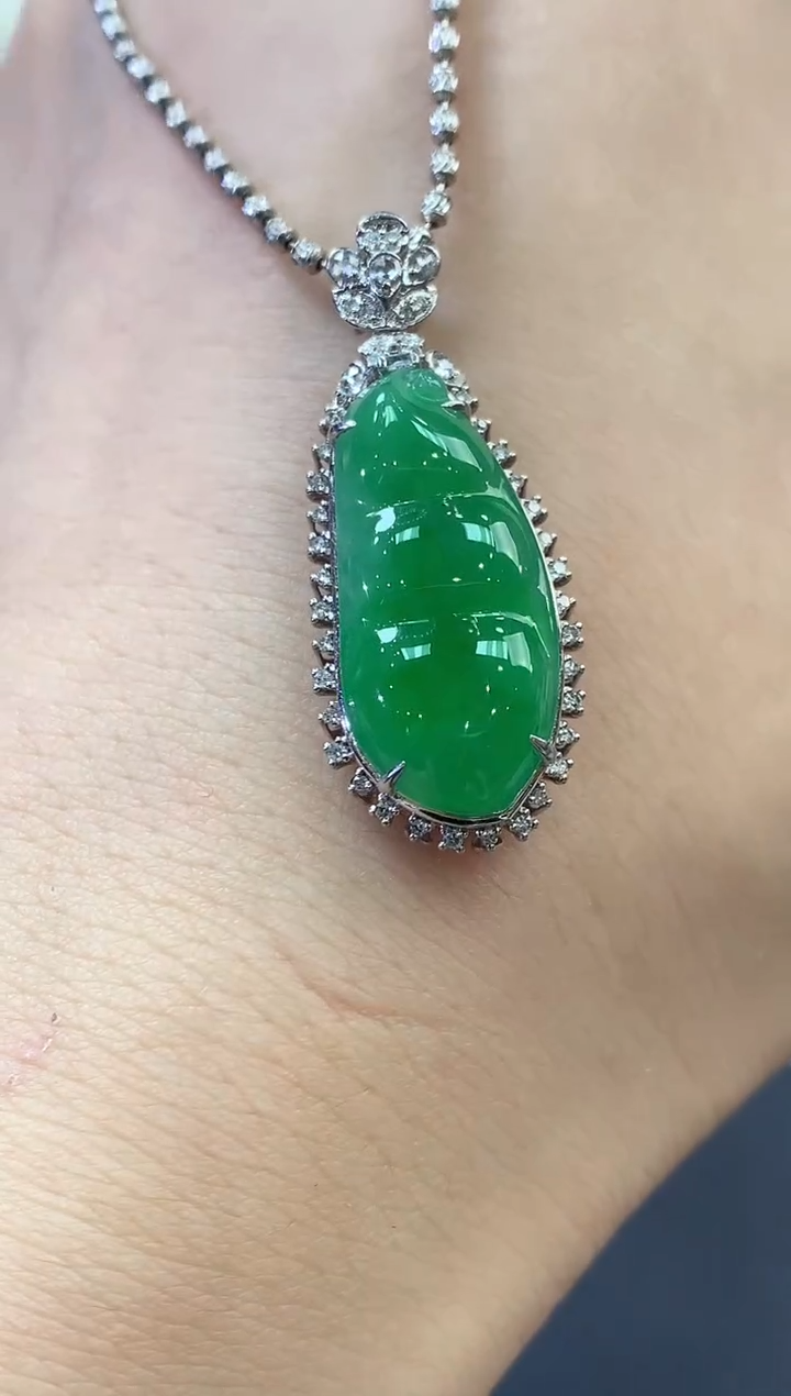 【闪购商品】翡翠吊坠(不含链)18K金镶嵌B163多样性一件发货