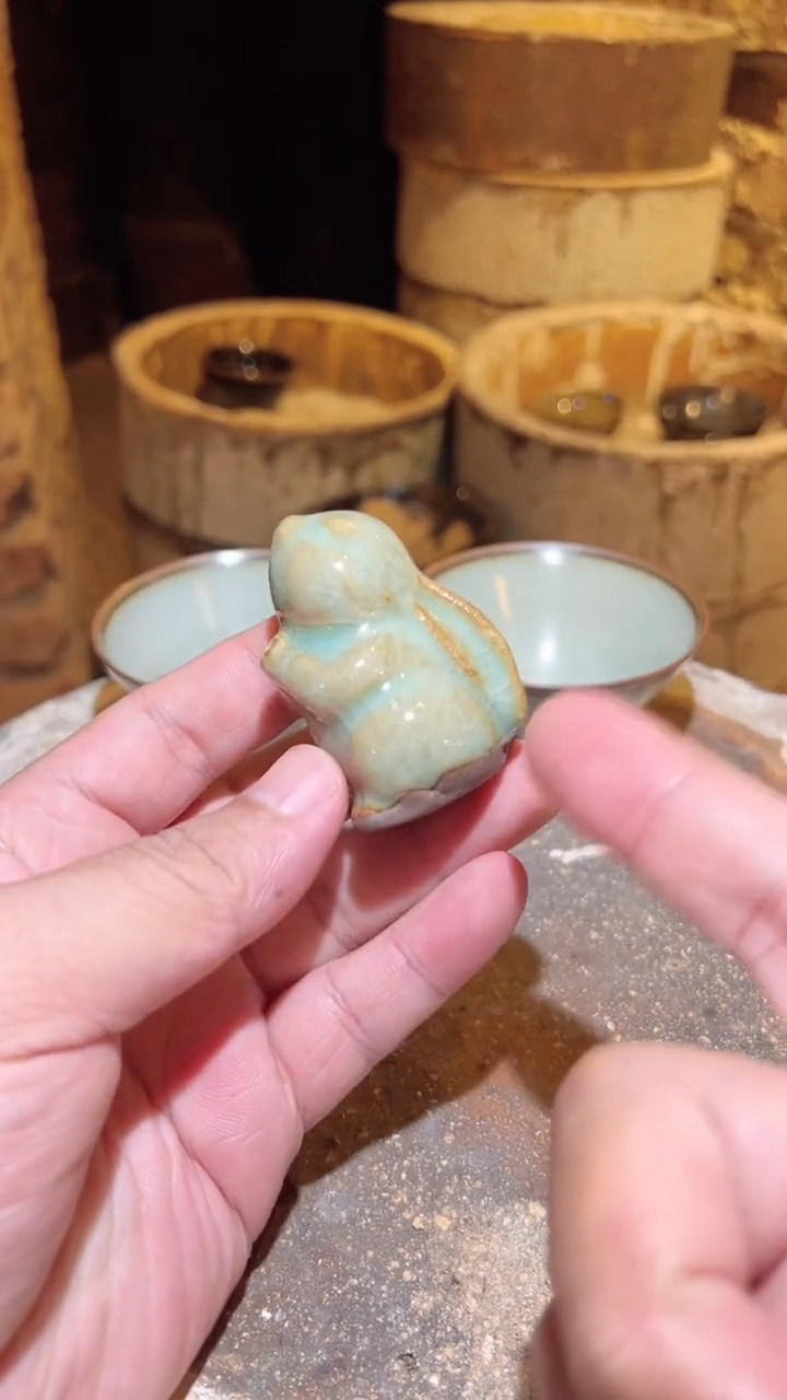 茶盏柴烧建盏主人兔兔