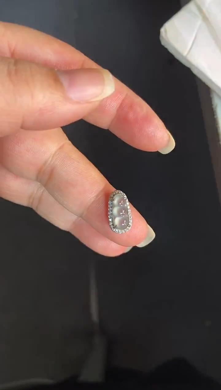 吊坠(不含链)银S925镶嵌翡翠1