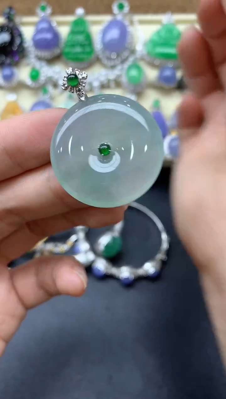 【闪购商品】翡翠颈饰18K金镶嵌503-中国好珍宝