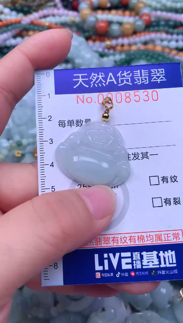 颈饰未镶嵌翡翠天然翡翠