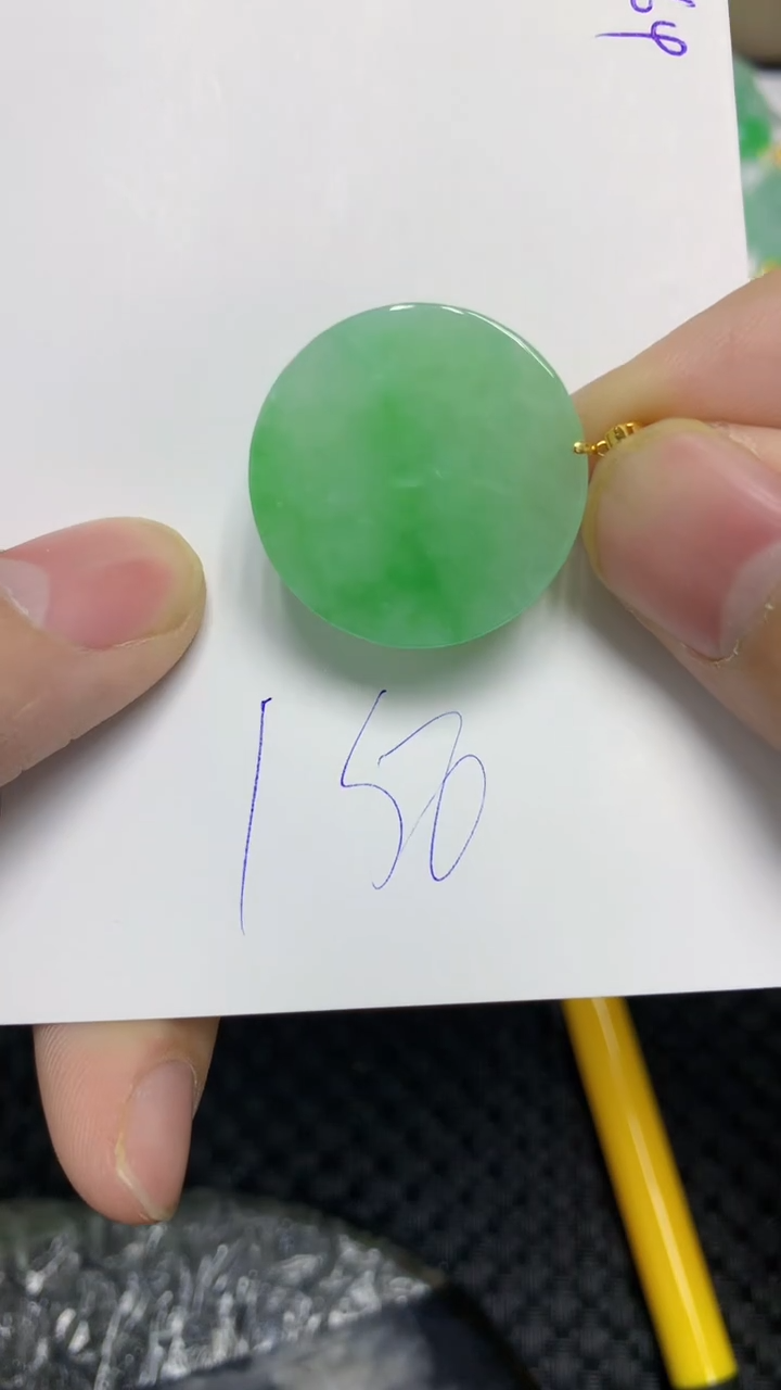 颈饰18K金镶嵌翡翠翡翠11111111