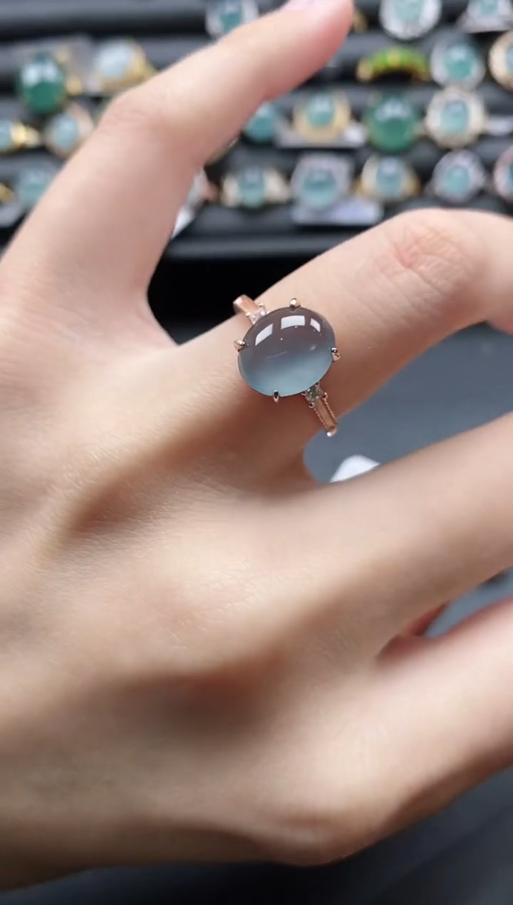 【闪购商品】翡翠戒指银S925镶嵌11111