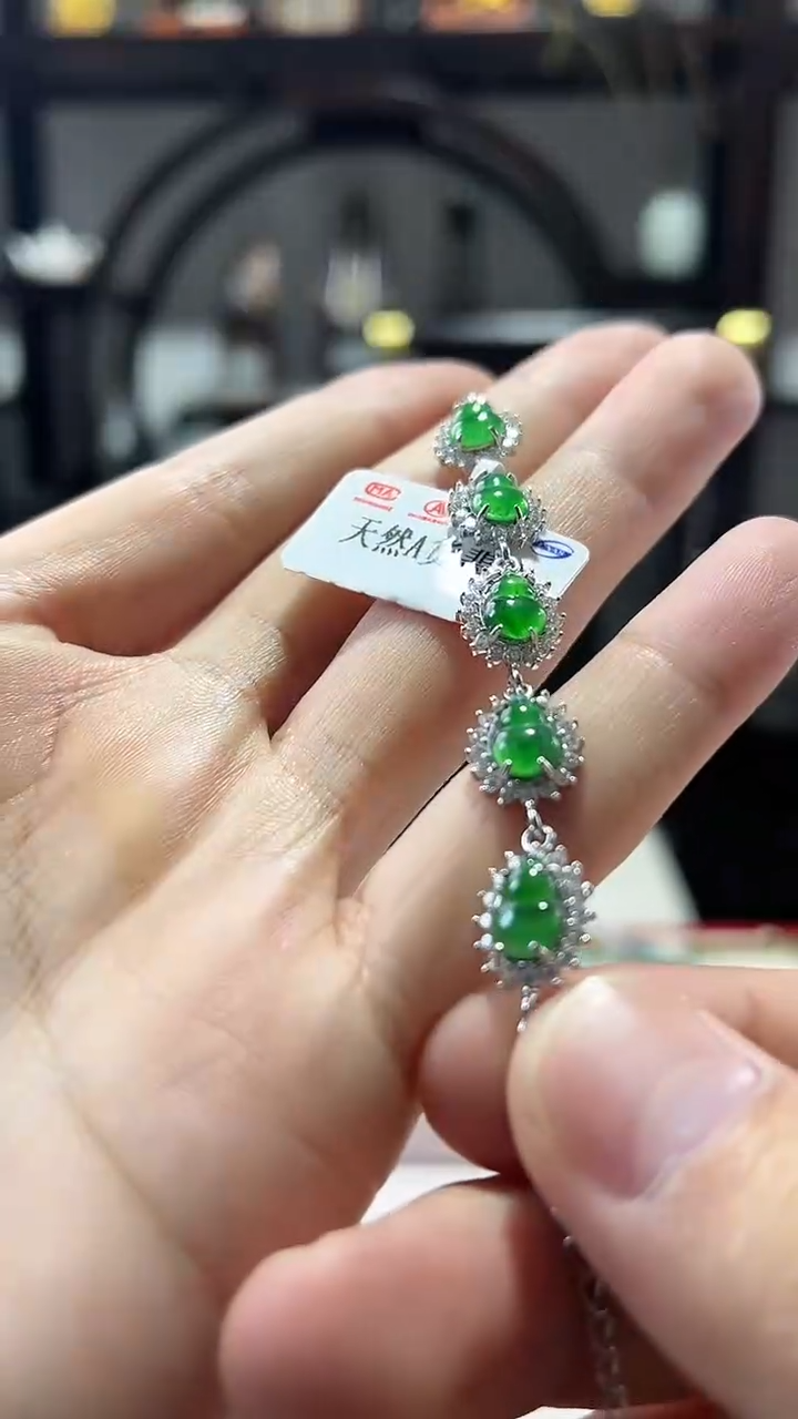 颈饰未镶嵌翡翠翡翠葫芦手链