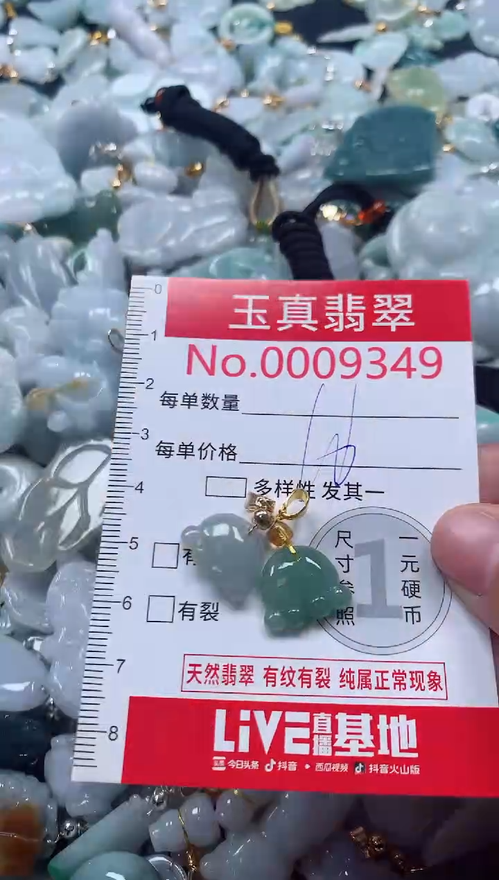 吊坠(不含链)未镶嵌翡翠9349