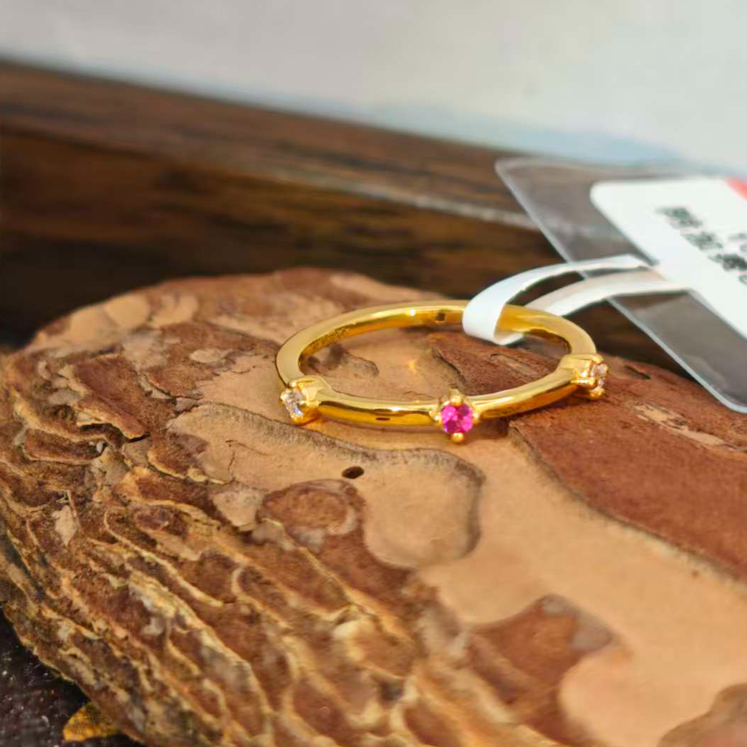 【付付专享】足金999  小宝塔戒指 6D工艺 双11特惠