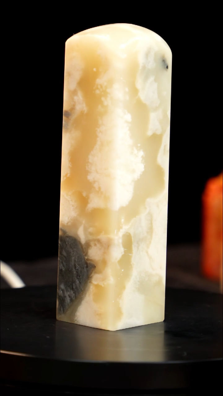 昌化石冰花冻印章印章印章