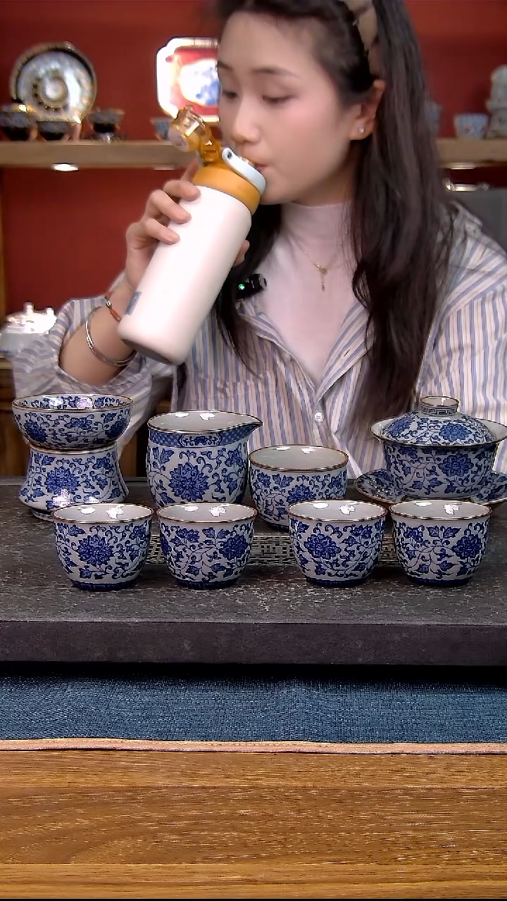 简装家用款8件套 老陶泥开片纹陶瓷茶具