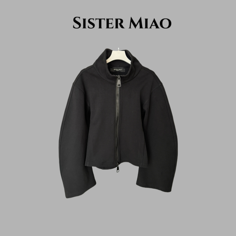 SISTER MIAO•设计款短款拉链外套