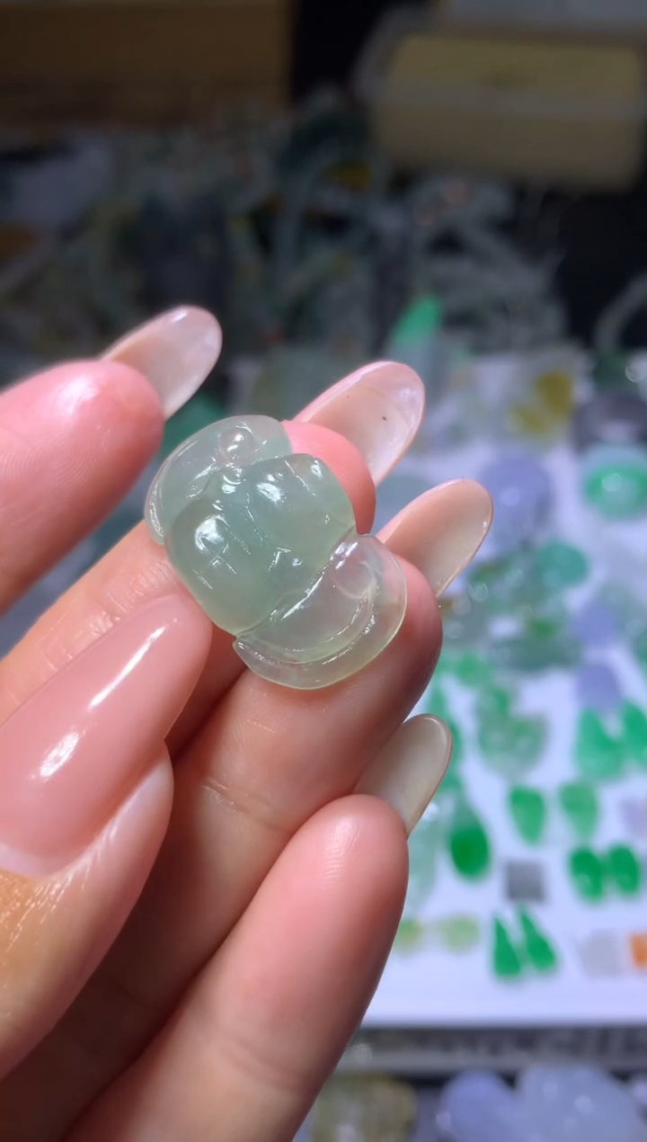 未镶嵌定制翡翠L**蓝MXX058360