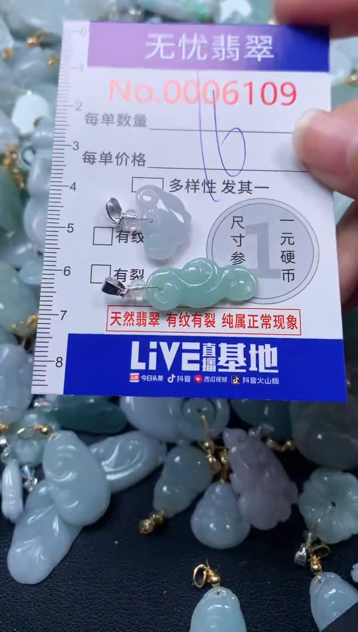 颈饰未镶嵌翡翠6109