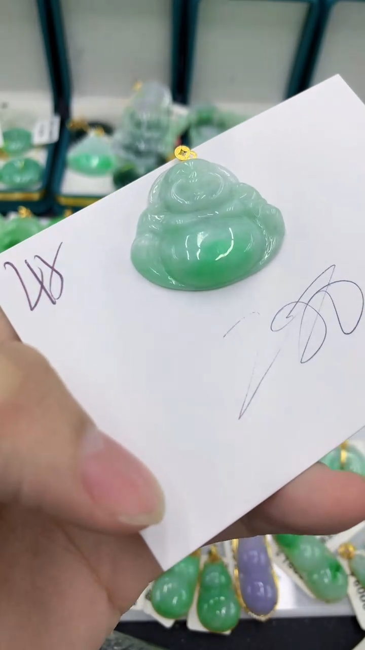 【闪购商品】翡翠颈饰18K金镶嵌翡翠