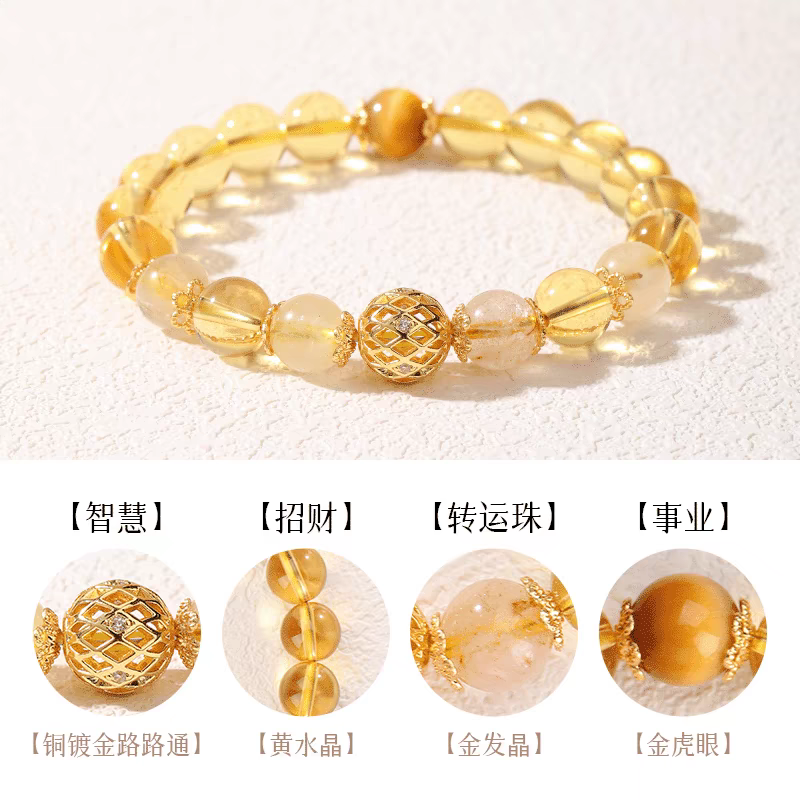 晨曦水晶【金玉满堂】天然黄水晶 多样性发其一