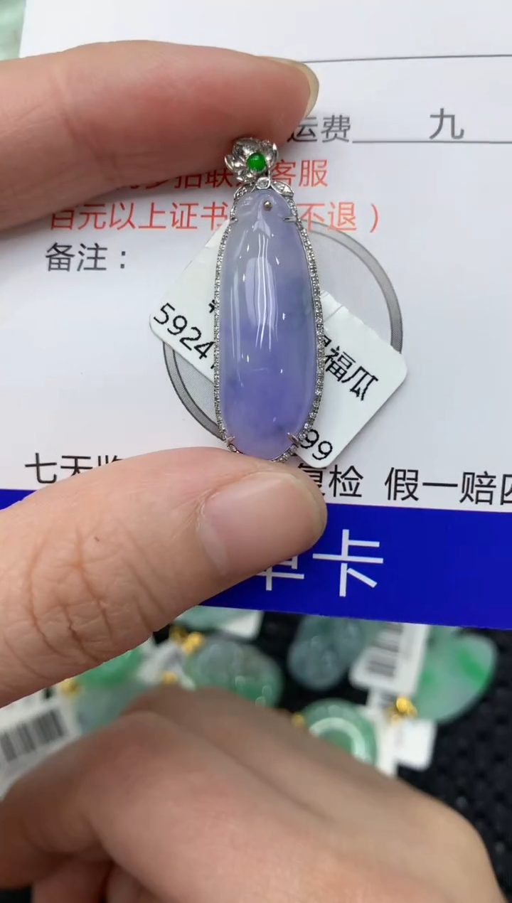 【闪购商品】翡翠颈饰18K金镶嵌11111111