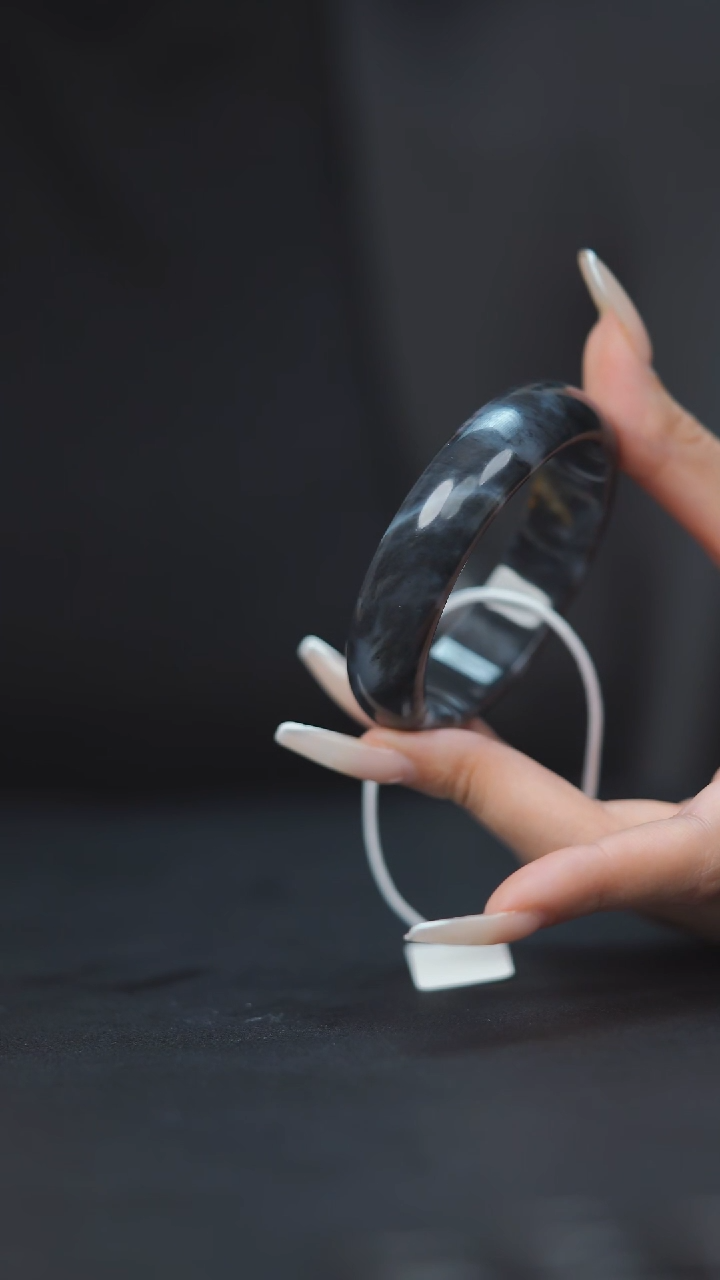 未镶嵌手镯和田玉HA00385青花手镯-----56.9