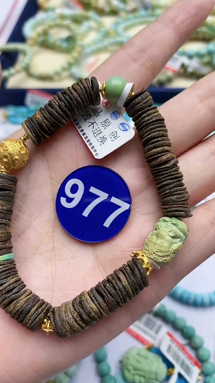 【闪购商品】绿松石手链银S925镶嵌977