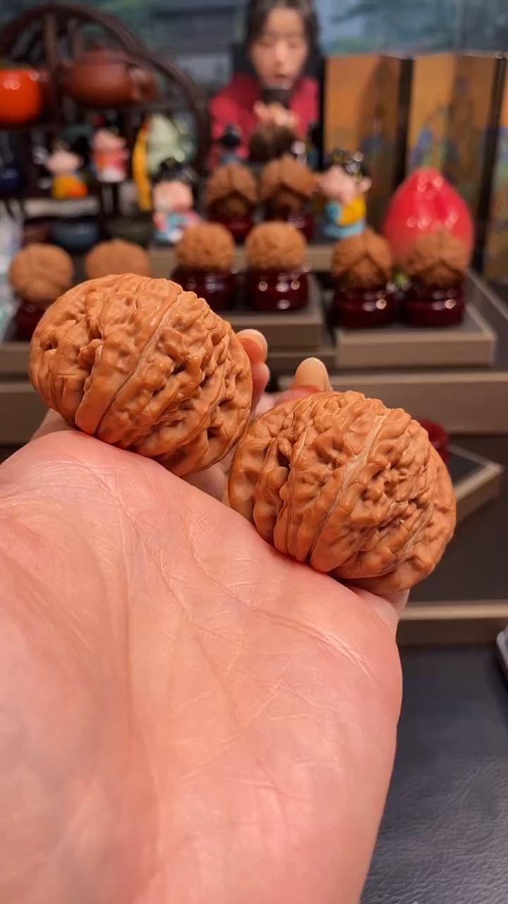 【闪购商品】文玩核桃把件H751四座楼44