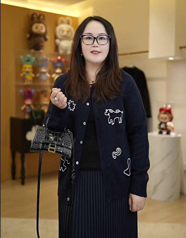 【深圳霞姐】秋冬新品上新大码女装针织羊毛开衫