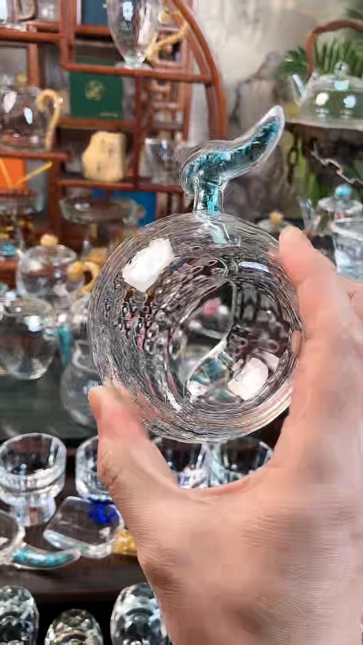 【闪购商品】玺宴新款水晶胖公杯绿松石