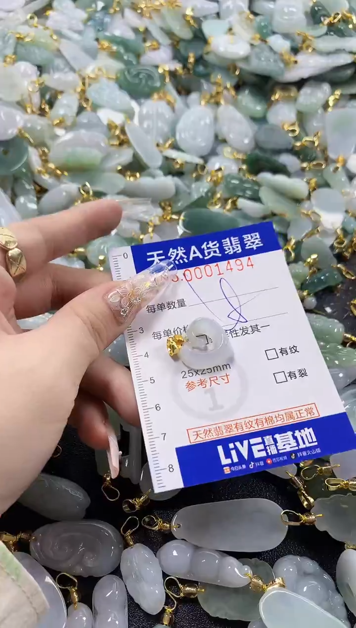 颈饰未镶嵌翡翠天然A货翡翠