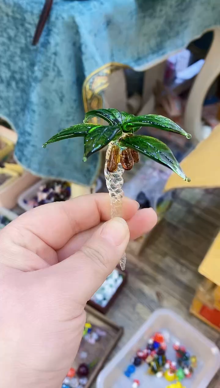 【闪购商品】琉璃手工艺品椰子树
