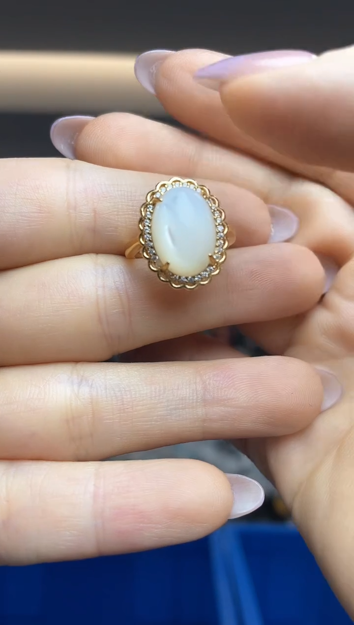 `贝壳（贝母）银S925镶嵌（多样性发一件）