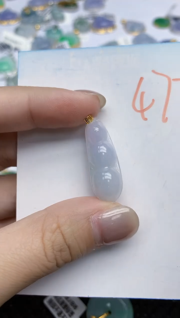 【闪购商品】翡翠颈饰18K金镶嵌天然翡翠A货