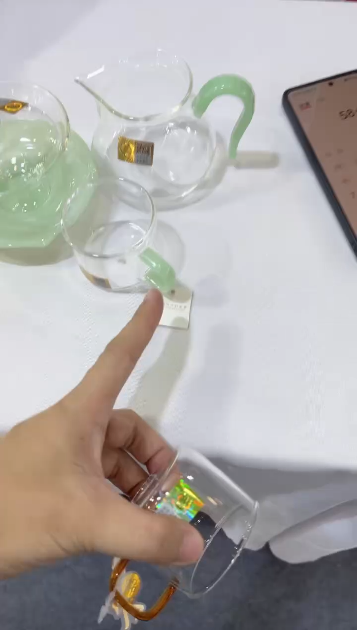 荷叶盖碗/浅玉+晶悦茶海/浅玉+清禾/浅玉一对