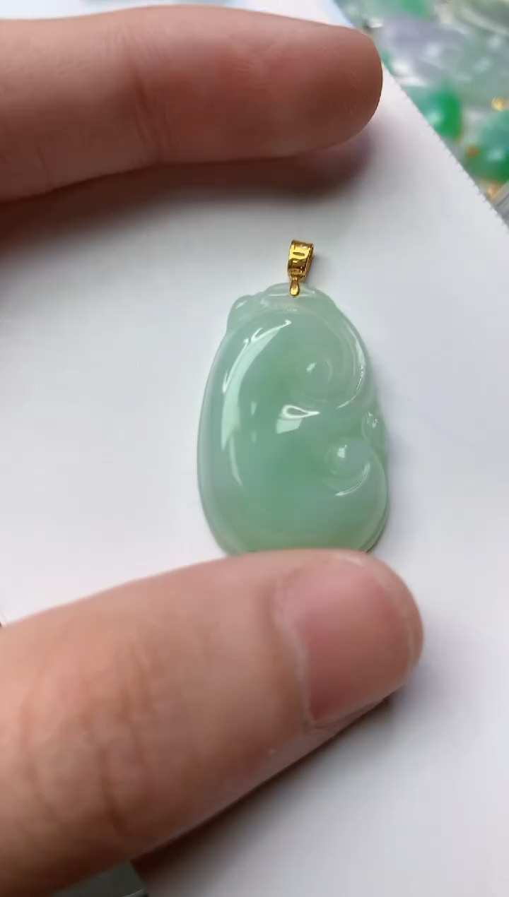 【闪购商品】翡翠颈饰18K金镶嵌31..........