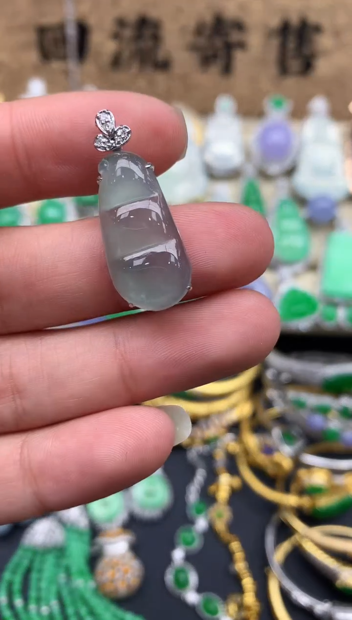 【闪购商品】翡翠颈饰18K金镶嵌57-中国好珍宝