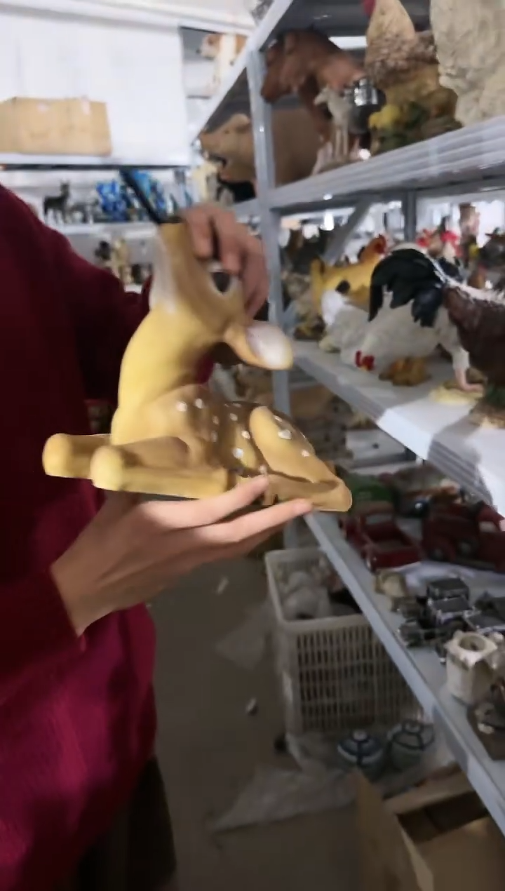 【闪购商品】默认微瑕高端树脂陶瓷摆件W794