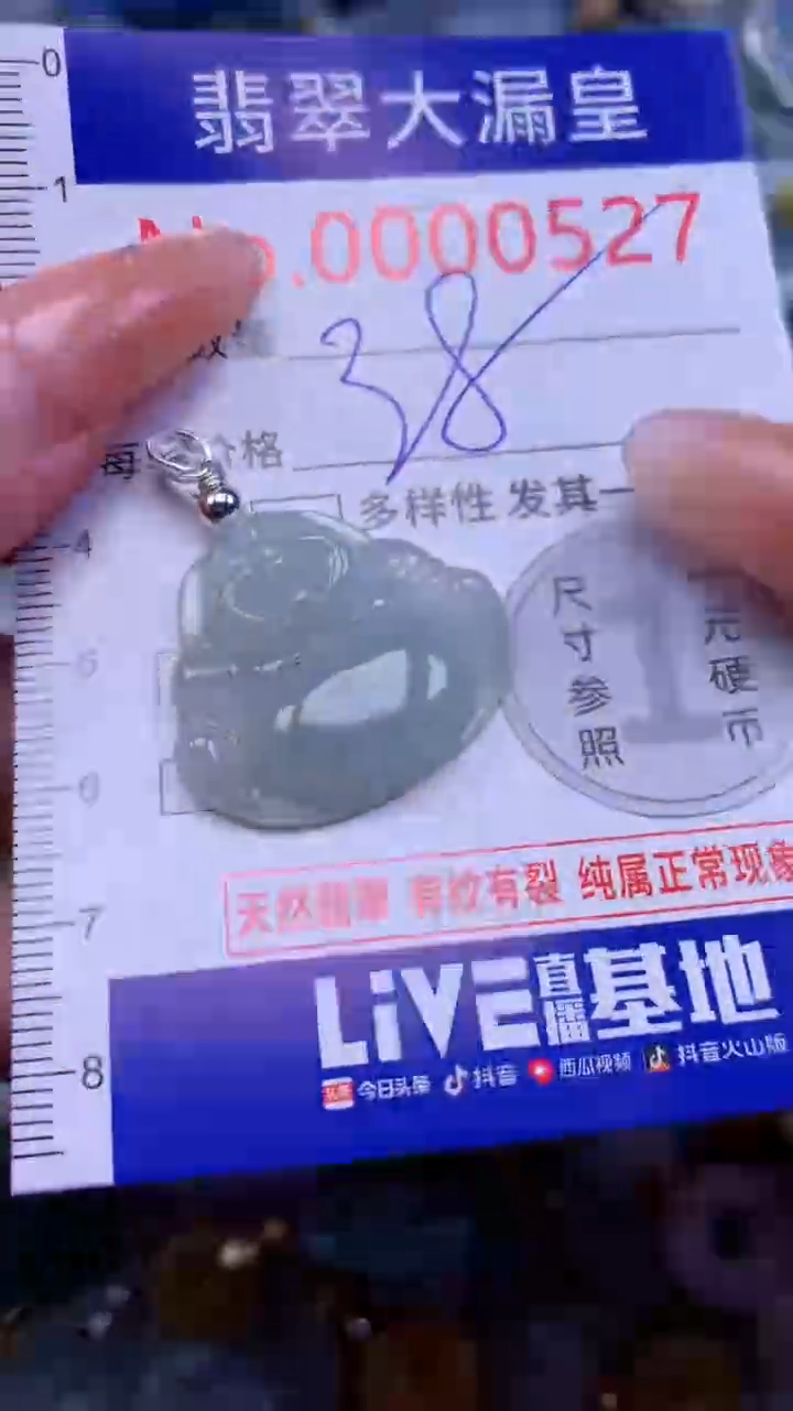 翡翠未镶嵌吊坠(不含链)0527