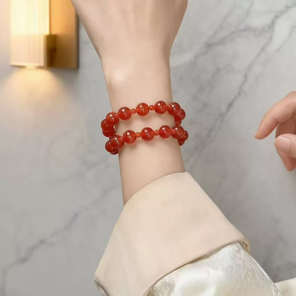 1双圈红玛瑙手串（无礼盒）653