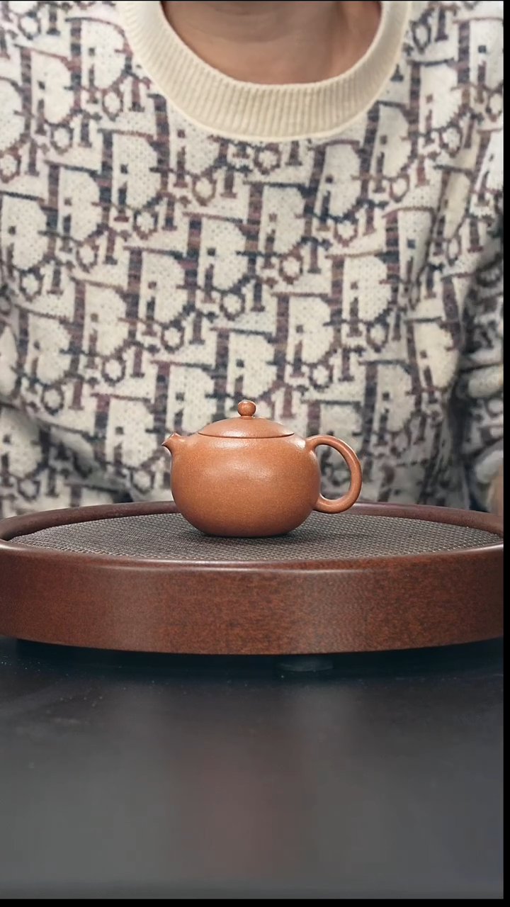 茶壶紫砂河豚西施-黄降破-全手工无添加-160cc（完美品）
