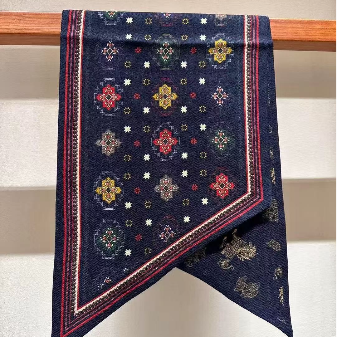 （八角麒麟纹）20*150左右斜角飘带