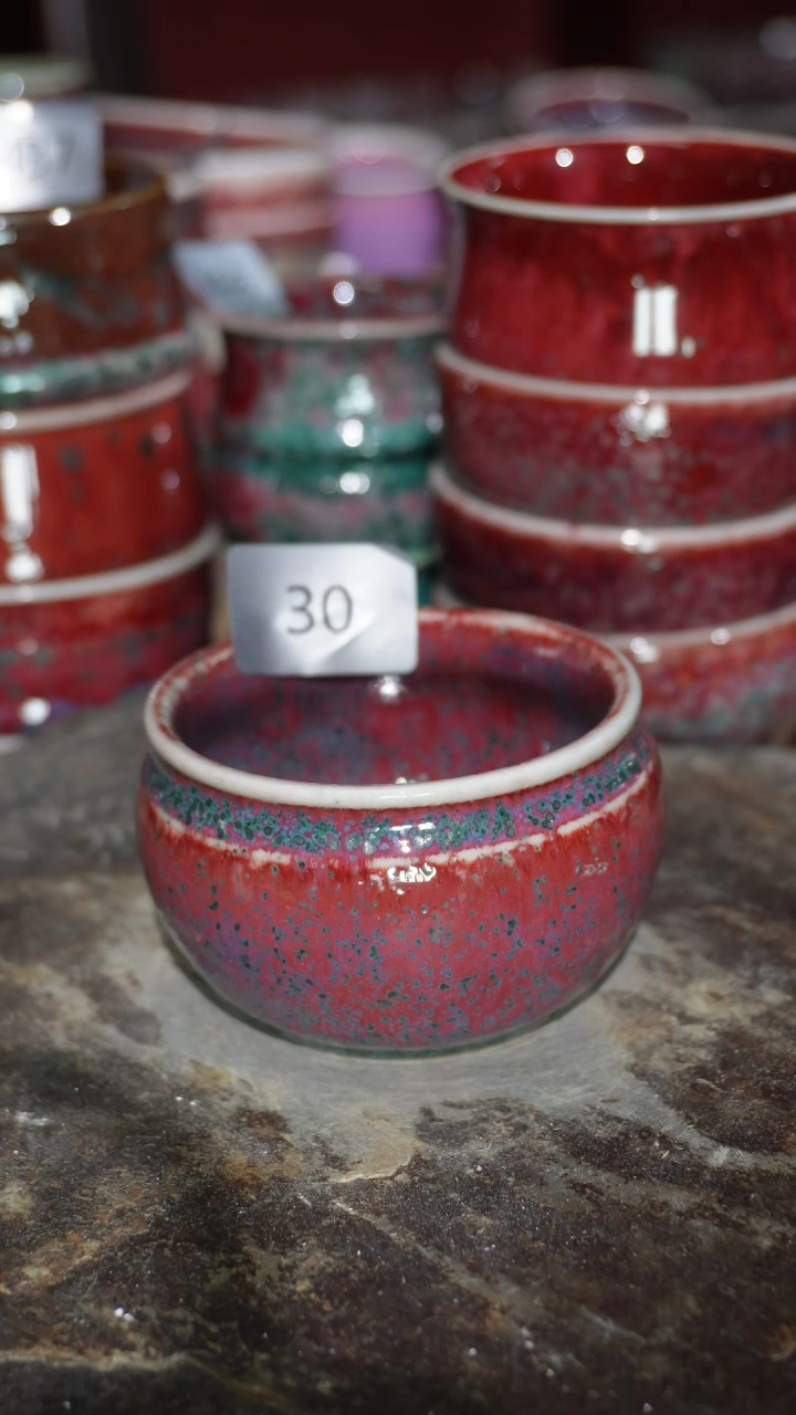 摆件陶精品窑变钧瓷茶器