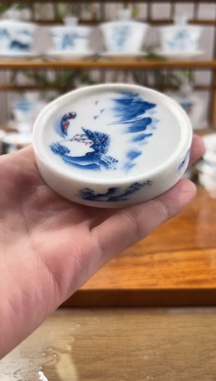 虎**威全品千里江山小盖置