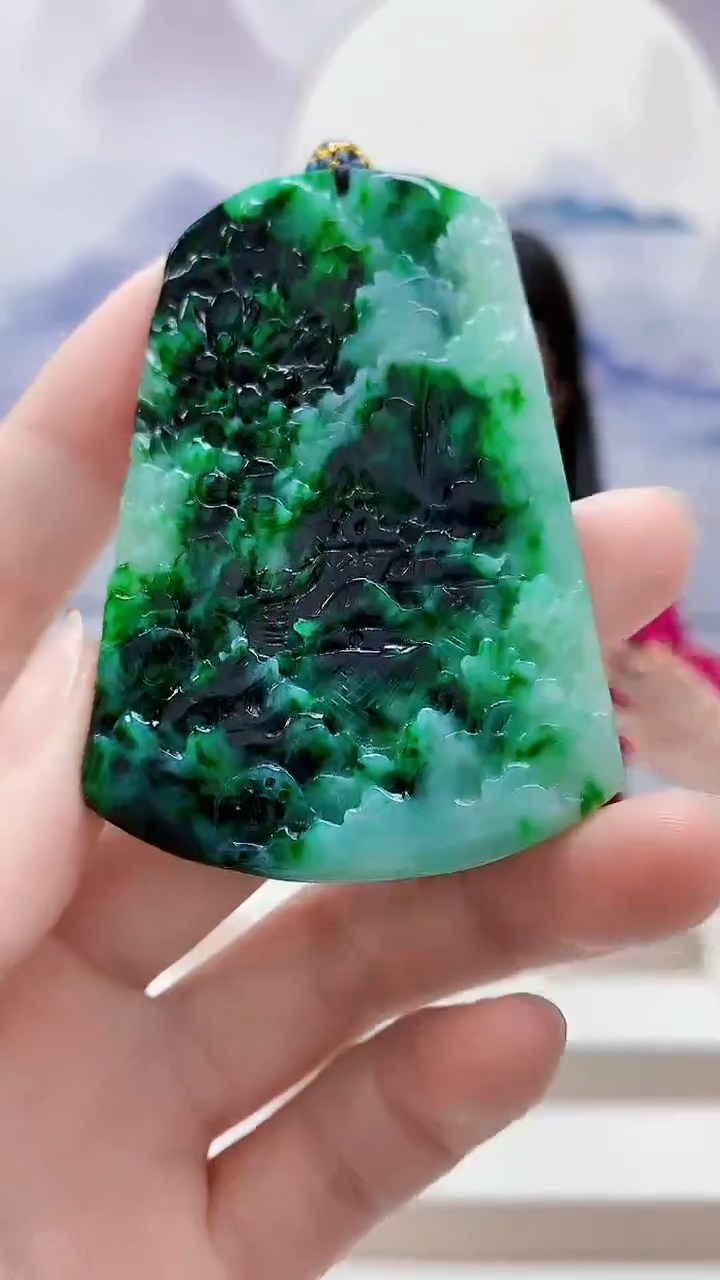 未镶嵌定制翡翠4812ry-毛货挂件97